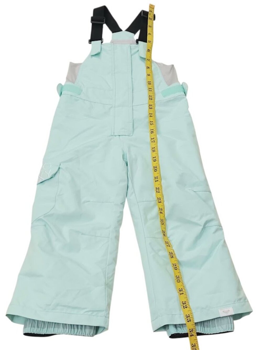 Roxy Snow Bibs Girls Size T3 Mint Green Snowboard Ski Warm Winter Insulated - Picture 10 of 12